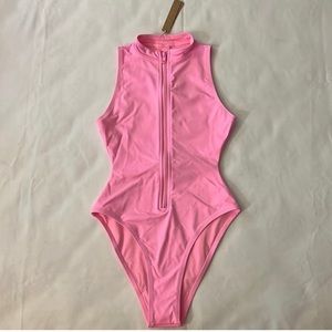 Skims sleeveless pink swimsuit- size medium